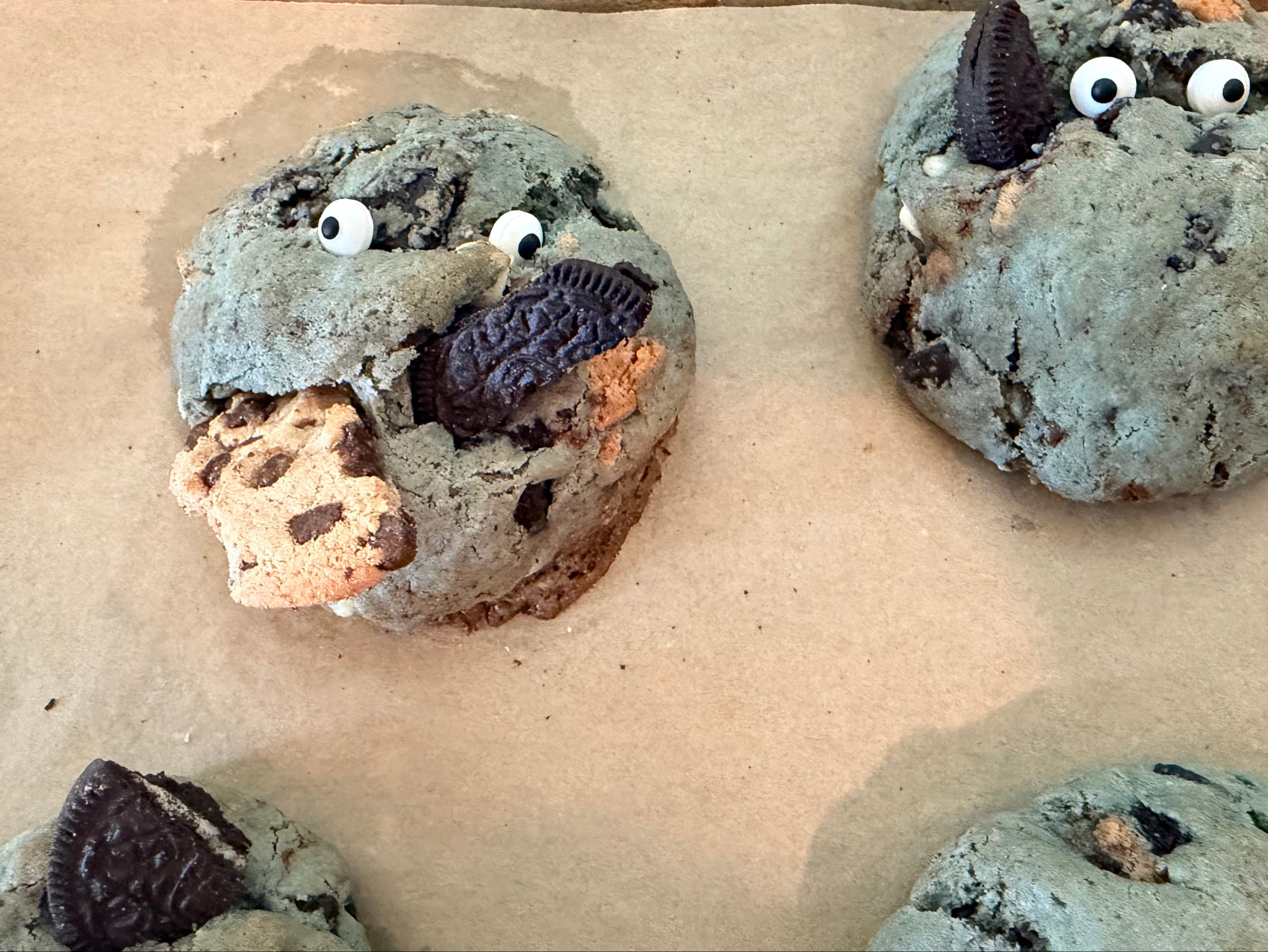 Blue Monster Cookies